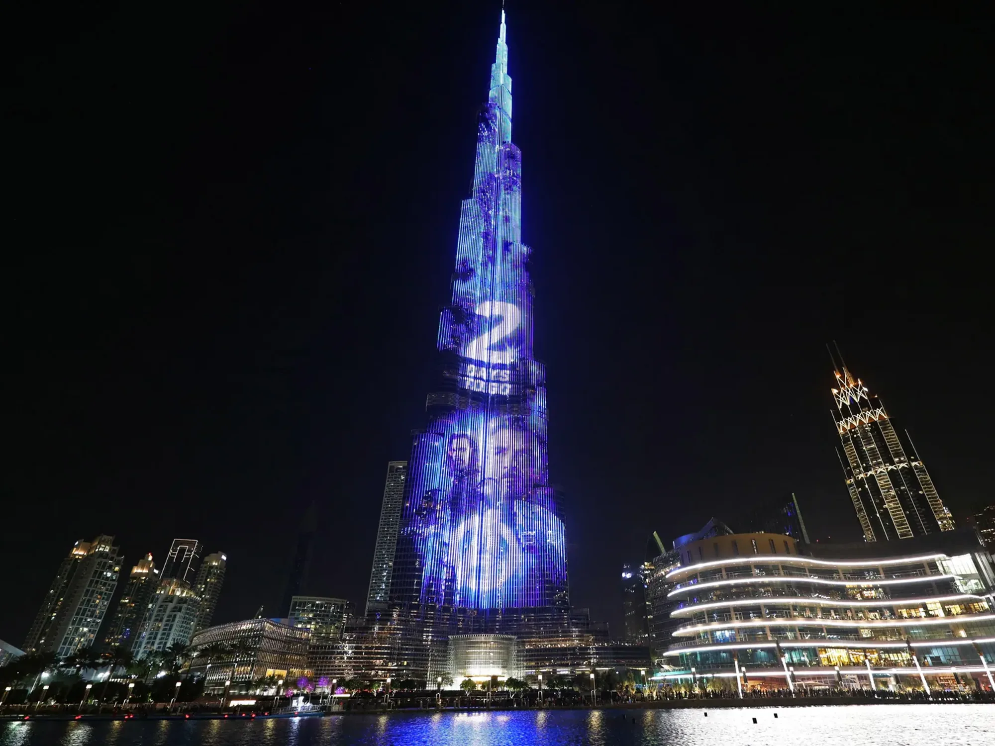 Burj Khalifa outdoor advertising in Dubai