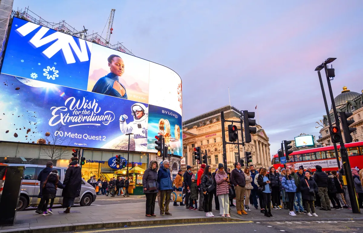 Piccadilly Lights outdoor advertising in London