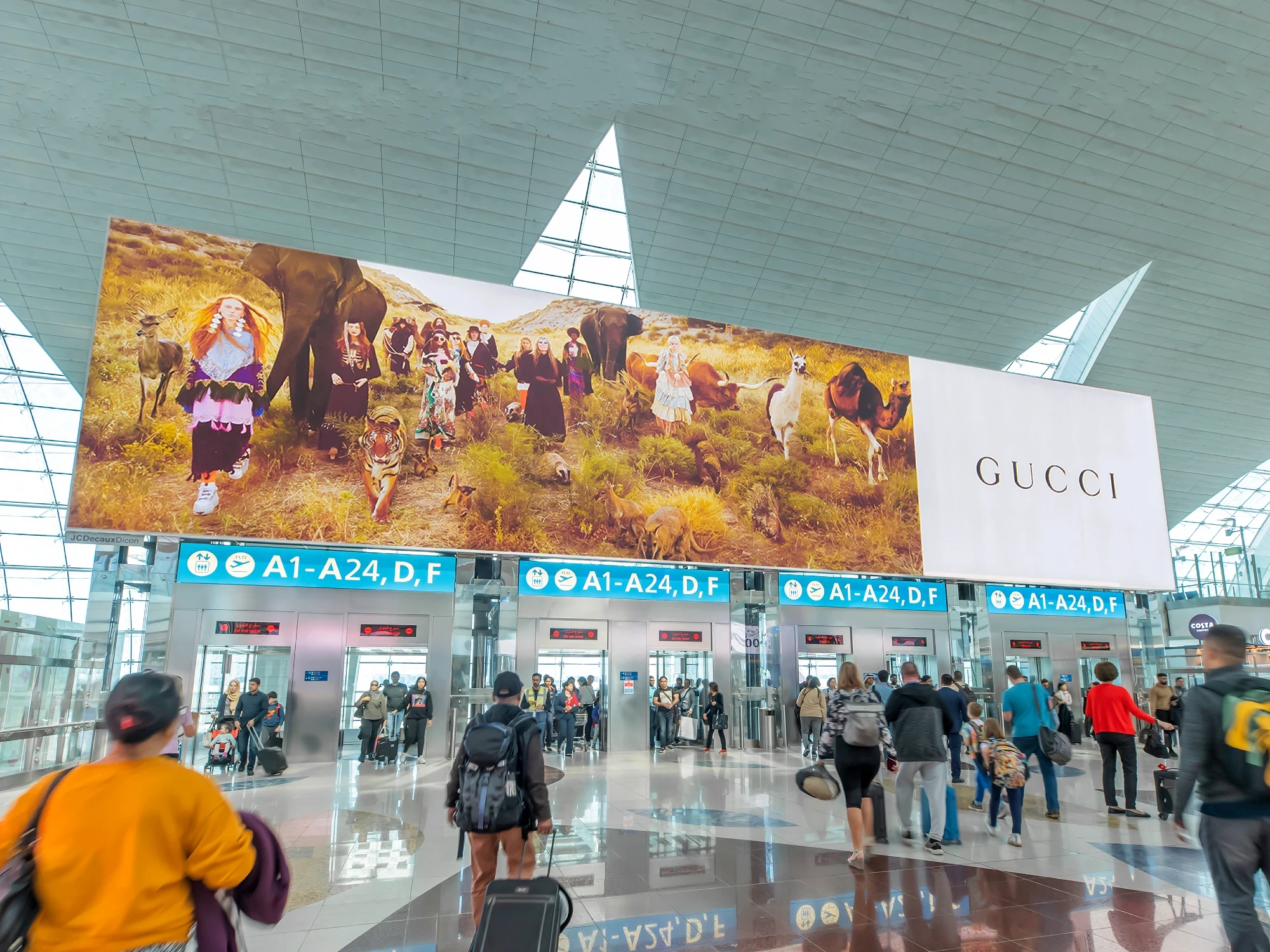 Dubai International Airport advertising