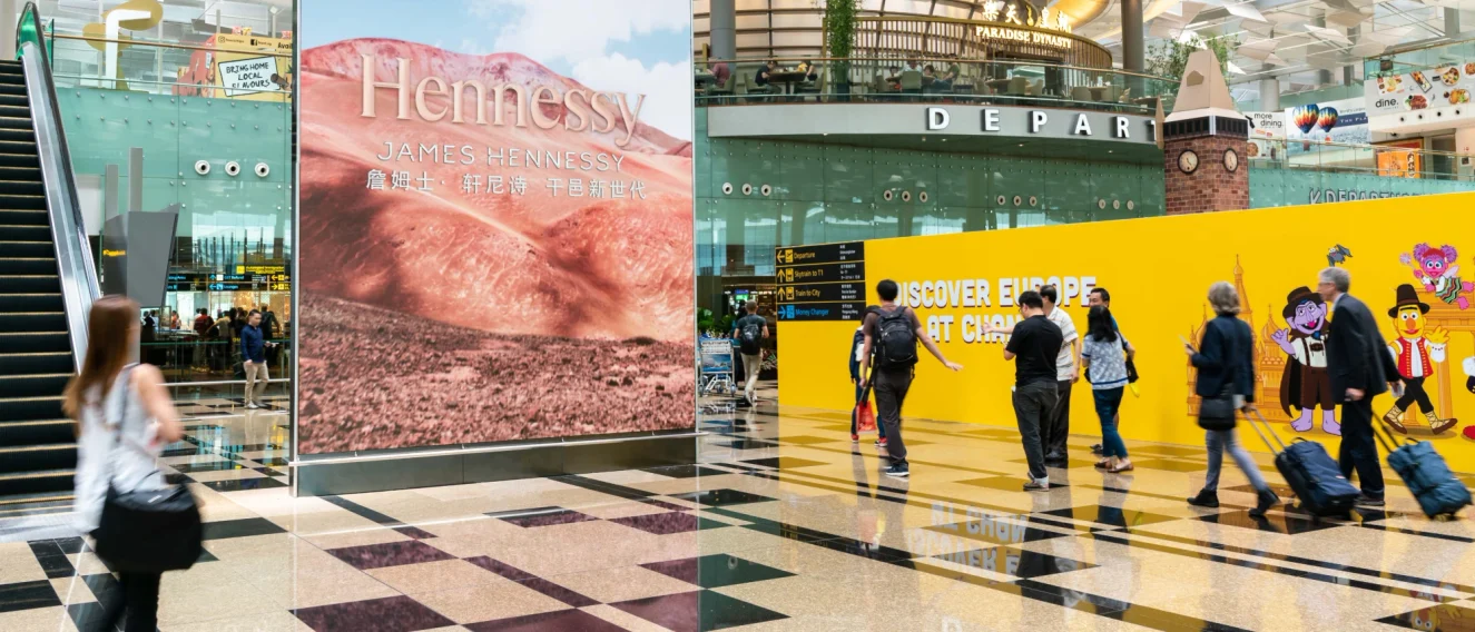 Singapore Changi Airport advertising